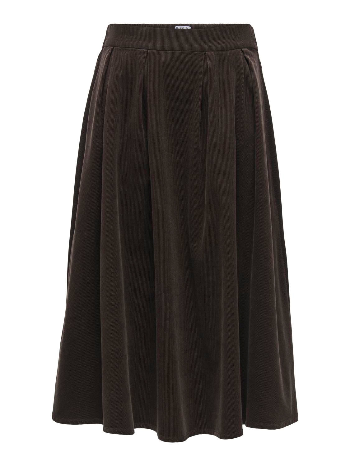 Onlmaila-Nessa Hw Long Cord Skirt Pnt Brun