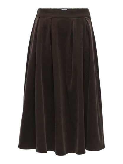 Onlmaila-Nessa Hw Long Cord Skirt Pnt Brun