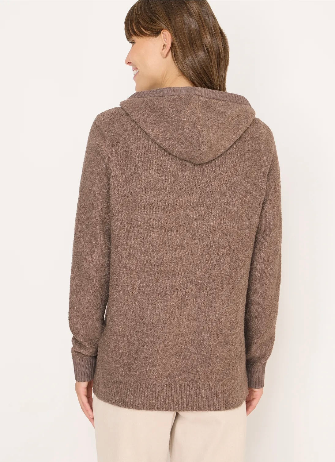 BOUCLE HOODY Brun