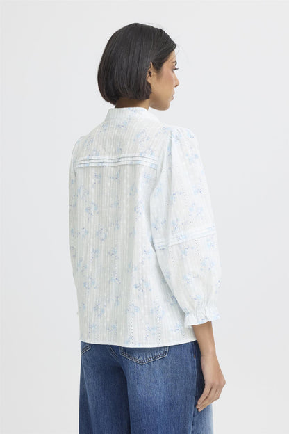 Pzbellarose Blouse Blå