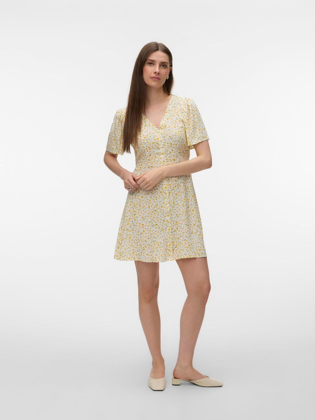 Vmalba Ss Short Dress Wvn Noos Gul