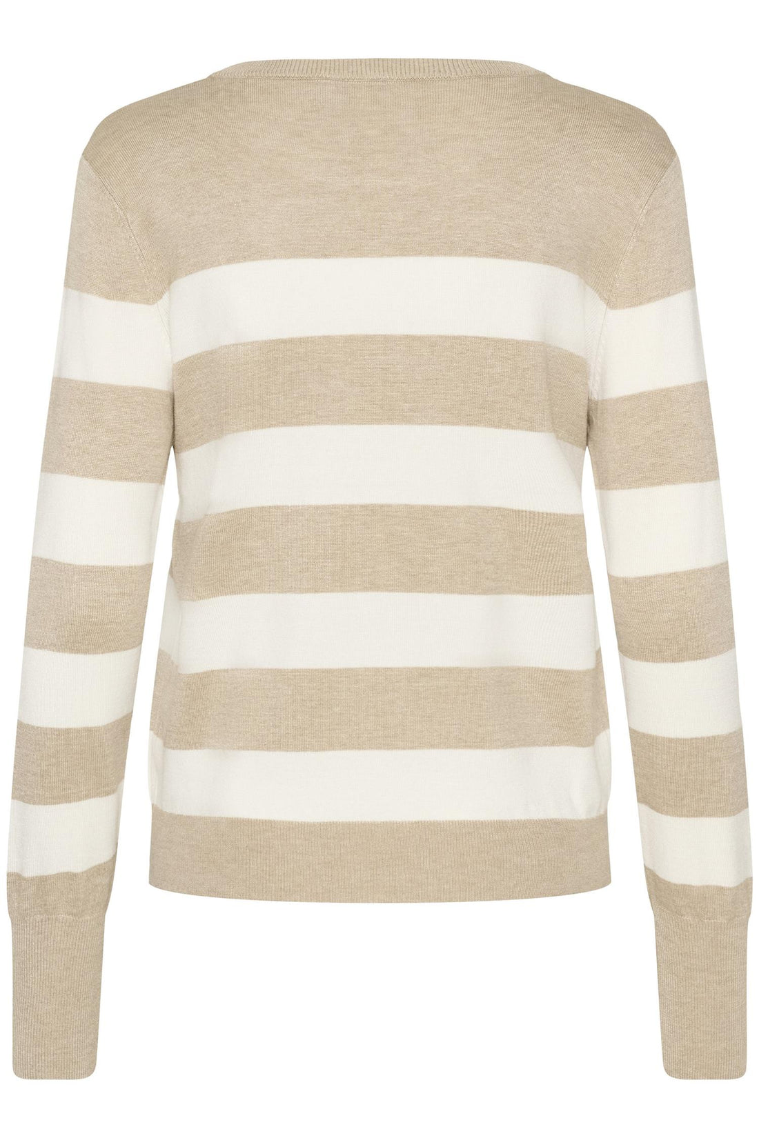 Kalizza Striped Knit Pullover Beige