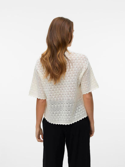 Vmmanila 2/4 O-Neck Pullover Beige
