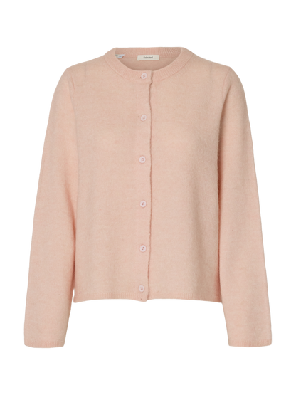 Slwlulu New Ls Knit Cardigan Noos Rosa