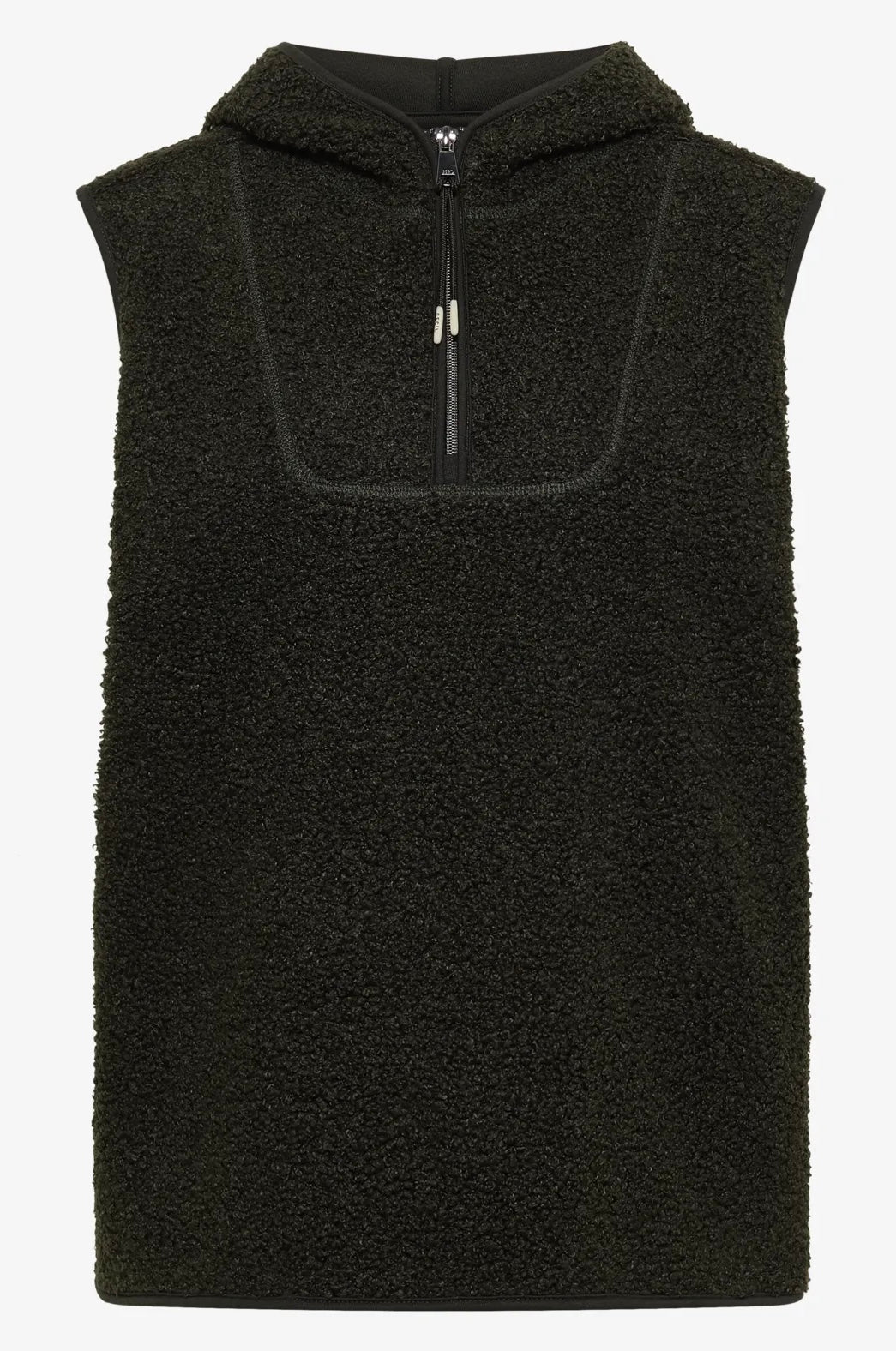 TOS Teddy troyer vest w.hood Khaki