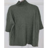 Highneck shortsleeved knit Army Grønn