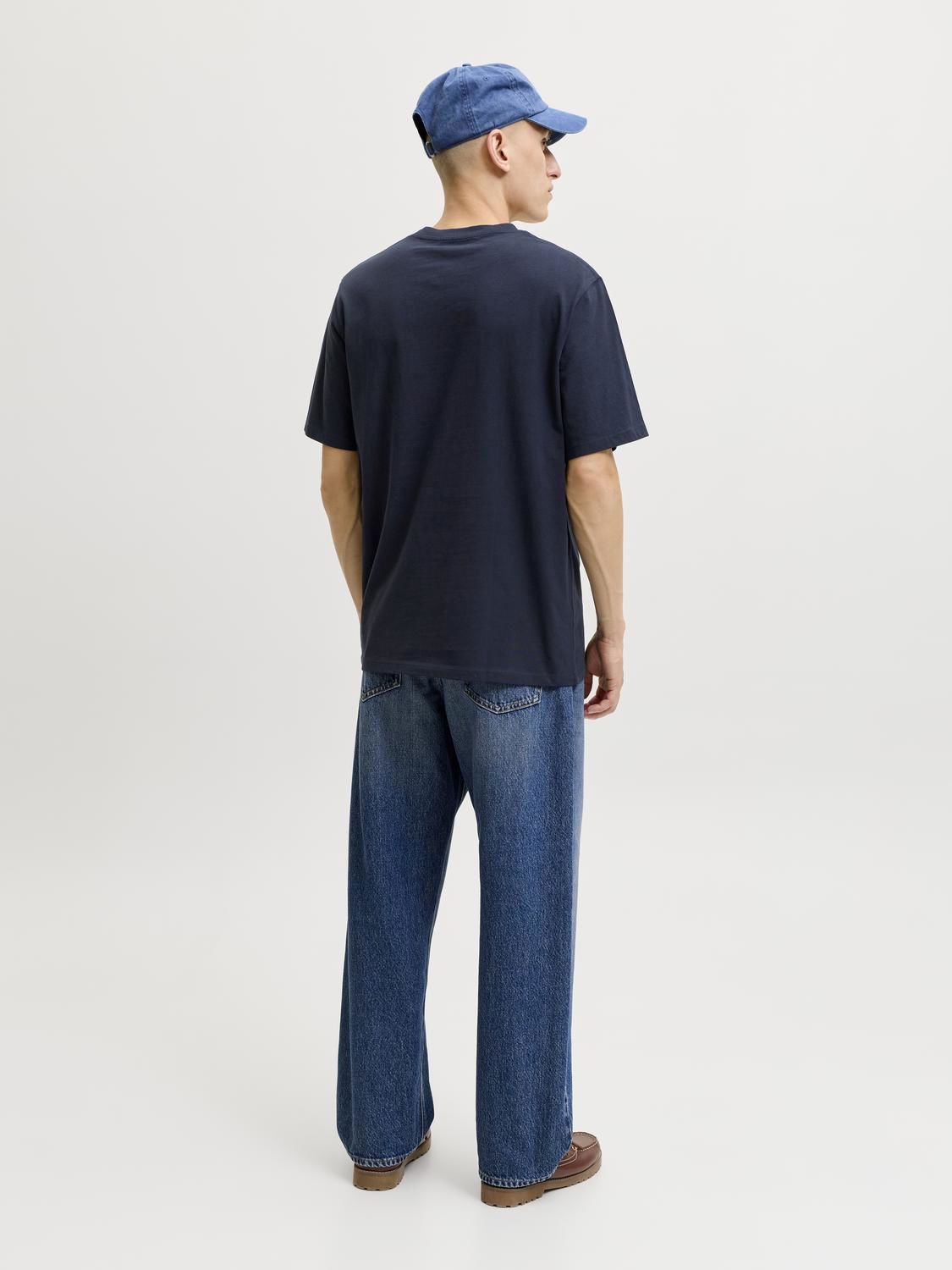 Jororganic Basic Tee Ss O-Neck Noos Blå