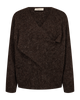 Fqwrappy-Pullover Brun