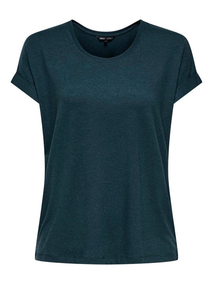 ONLMOSTER S/S O-NECK TOP NOOS JRS Mørketurkis