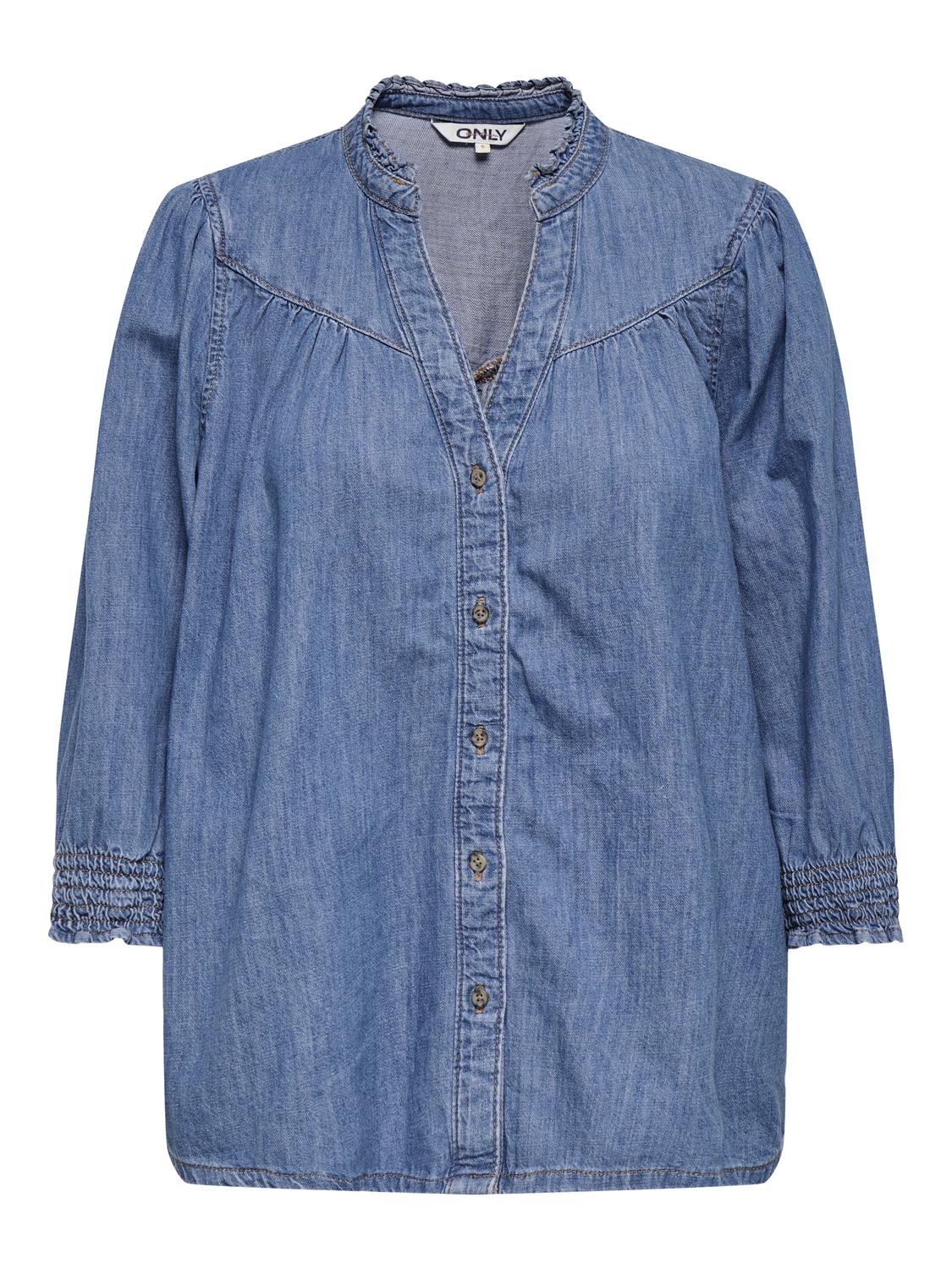 Onlraya 3/4 Shirt Dnm Akm Noos Blå