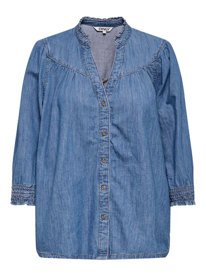 Onlraya 3/4 Shirt Dnm Akm Noos Blå