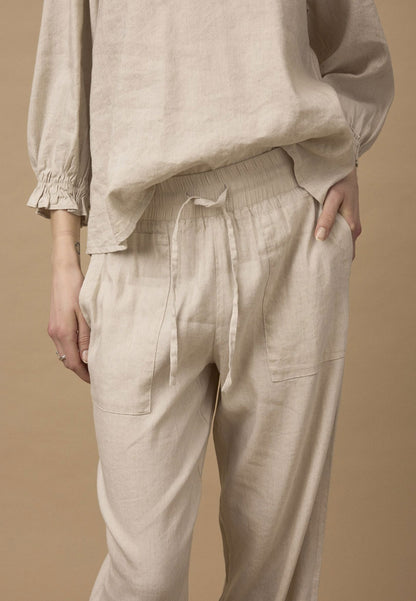 Pzluca Pant Full Length, Wide Beige