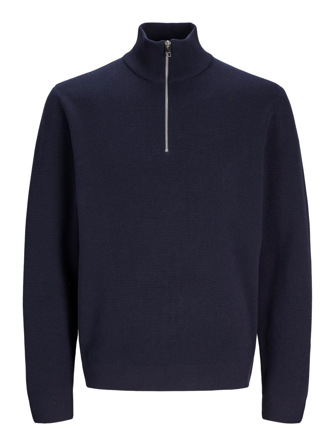 Jprmilano Stitch Knit Half Zip Sn Blå