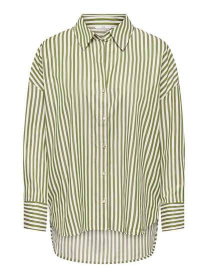 Jdyvesper L/s Lurex Shirt Wvn Grønn