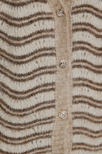 Sbxjava Knit Cardigan Beige