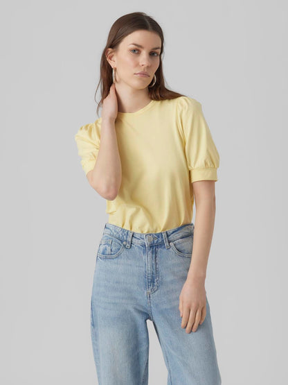 Awkerry 2/4 O-Neck Top Noos Gul