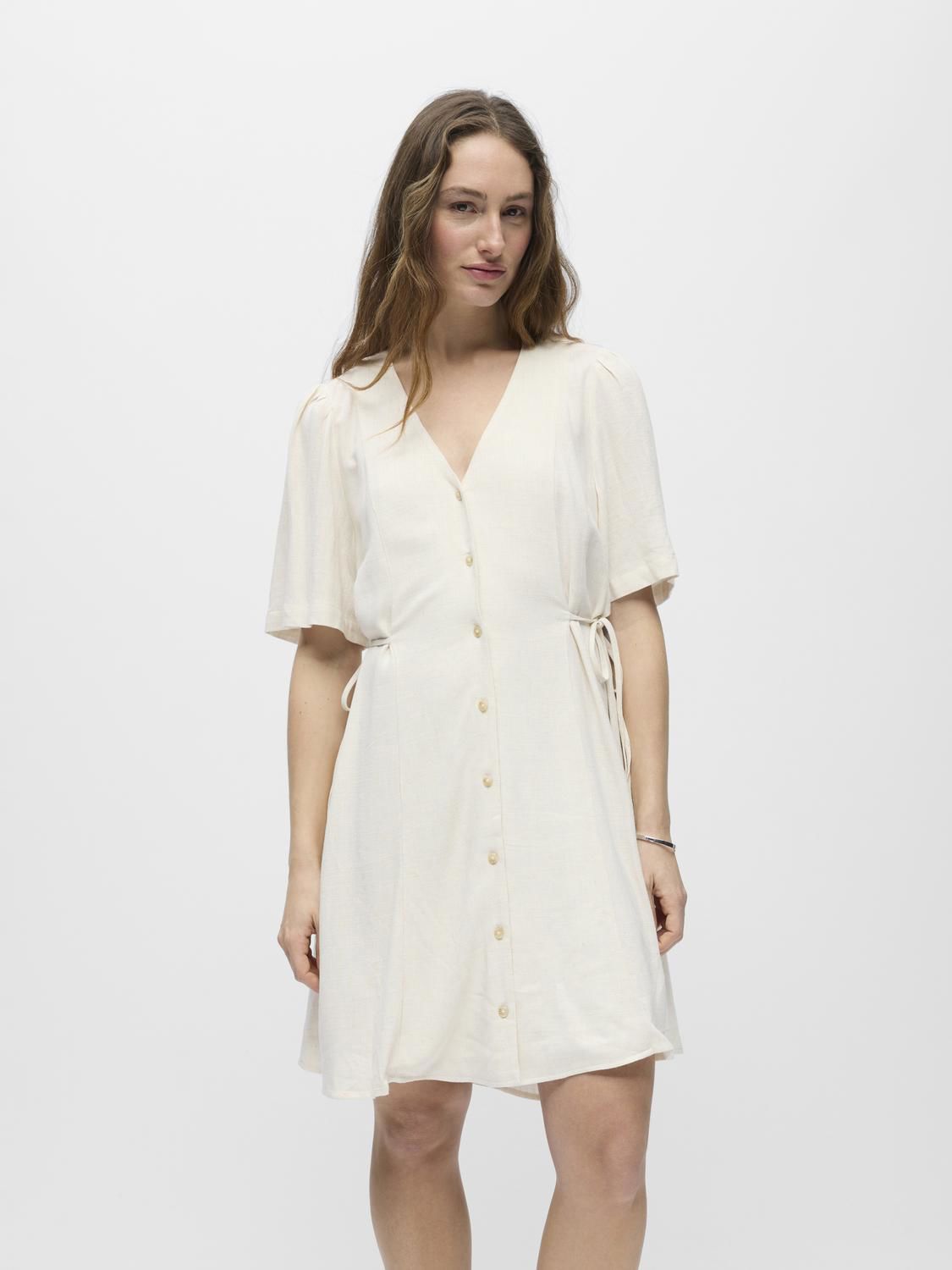 Objsanne S/s Re Short Dress 145 Nd Beige