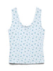 Vmesther Aop Sl U-Neck Top Jrs Blå