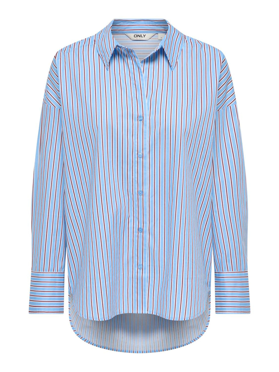 Onloregon Nano Ls Shirt Wvn Blå