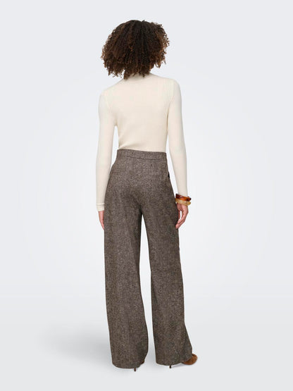 Onlbekka Life Hw Wide Wool Look Pant Tlr Sort