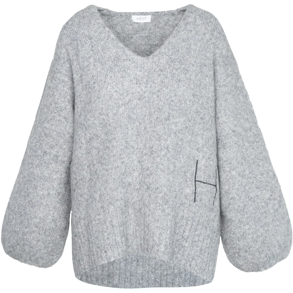 Sofie v-neck sweater Grå