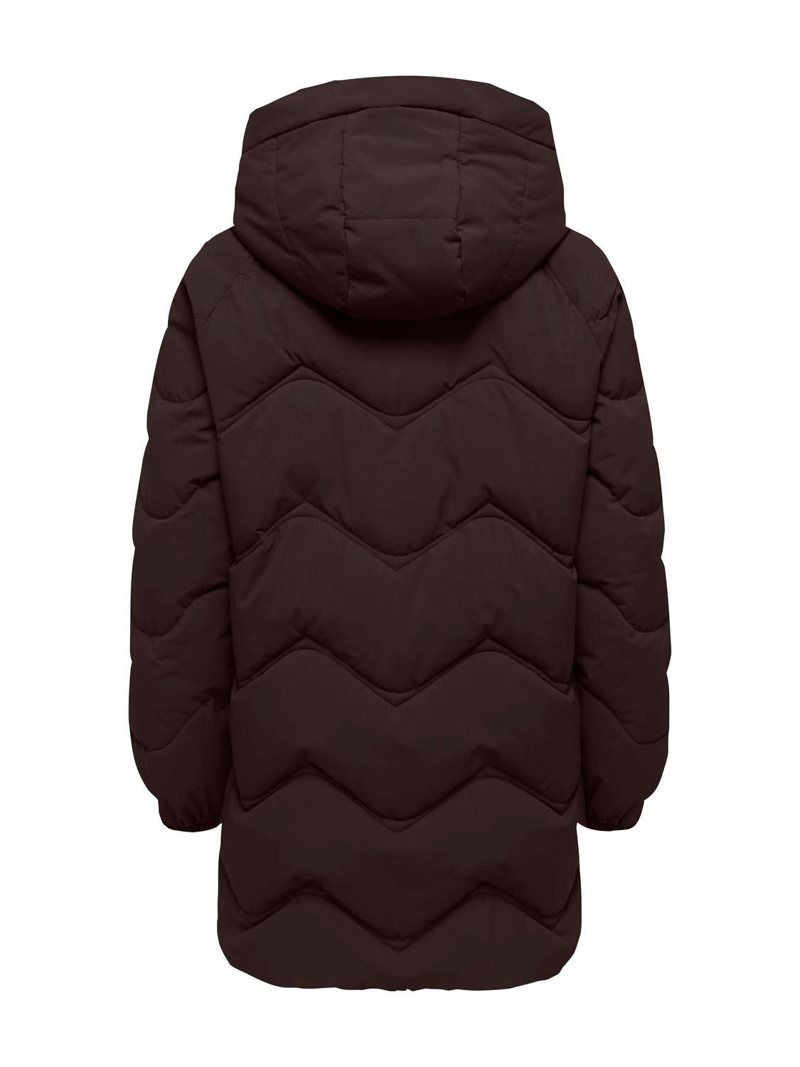 Jdypower Long Hood Puffer Otw Hab Brun