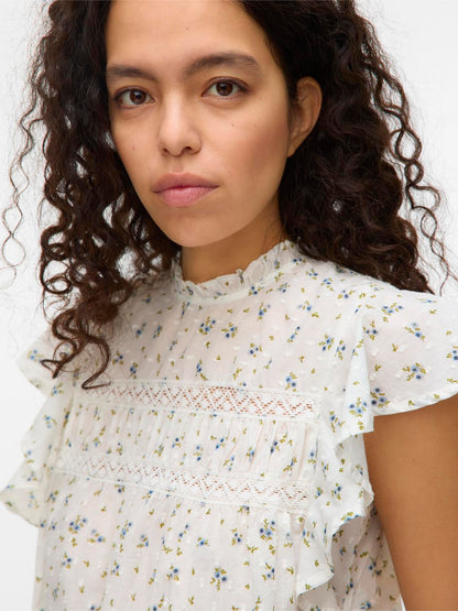 VMTRINE SL LACE TOP WVN GA NOOS Blå