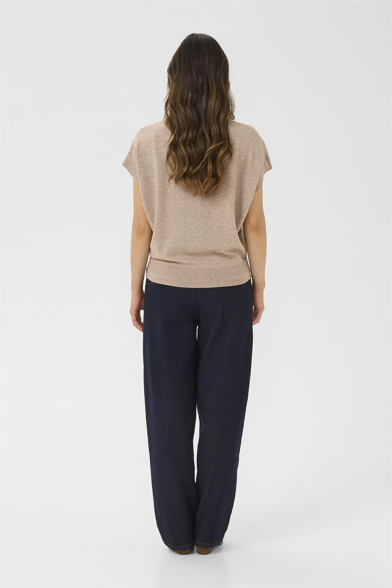 Crdela Knit Top Fossil Melange