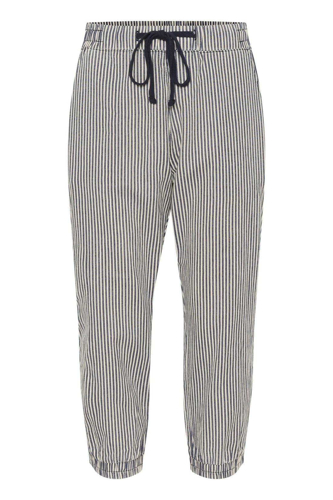 Kanaya Striped Capri Pants Svart