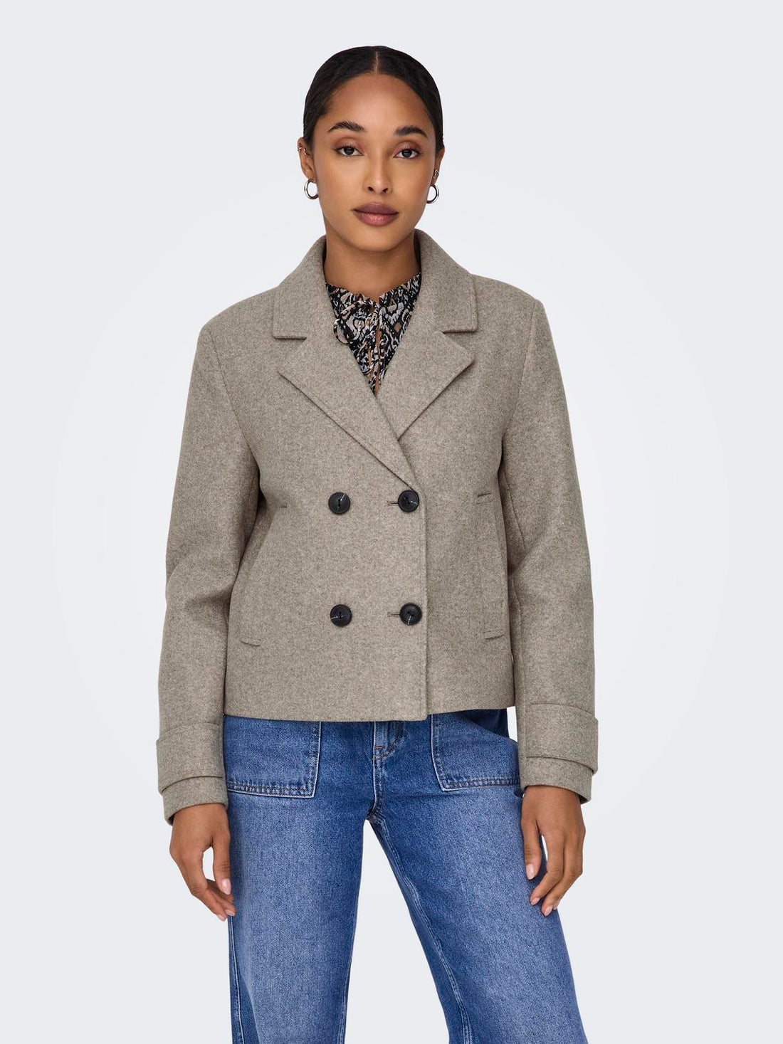 Onlfreja Life Short Db Jacket Otw Noos Mellombrun