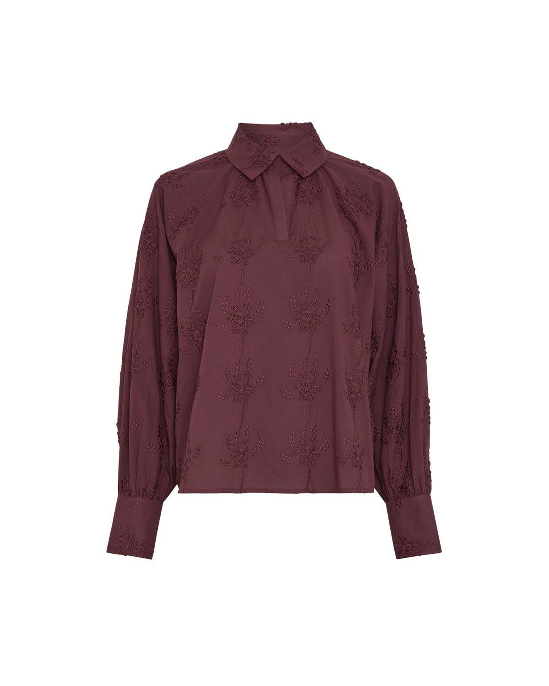 Rauscamilla Top Emb Burgunder