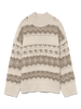VMAMPLE LS HIGH NECK PULLOVER BOO Lysegrå