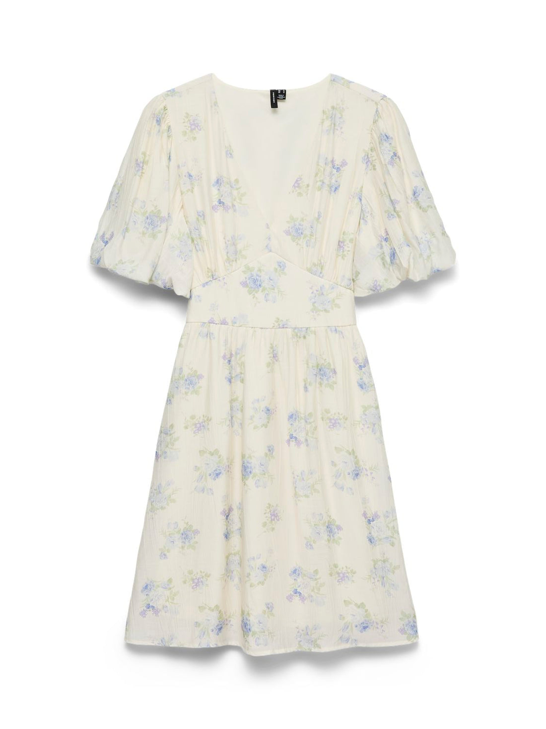 Vmbella 2/4 V-Neck Short Dress Wvn Blå