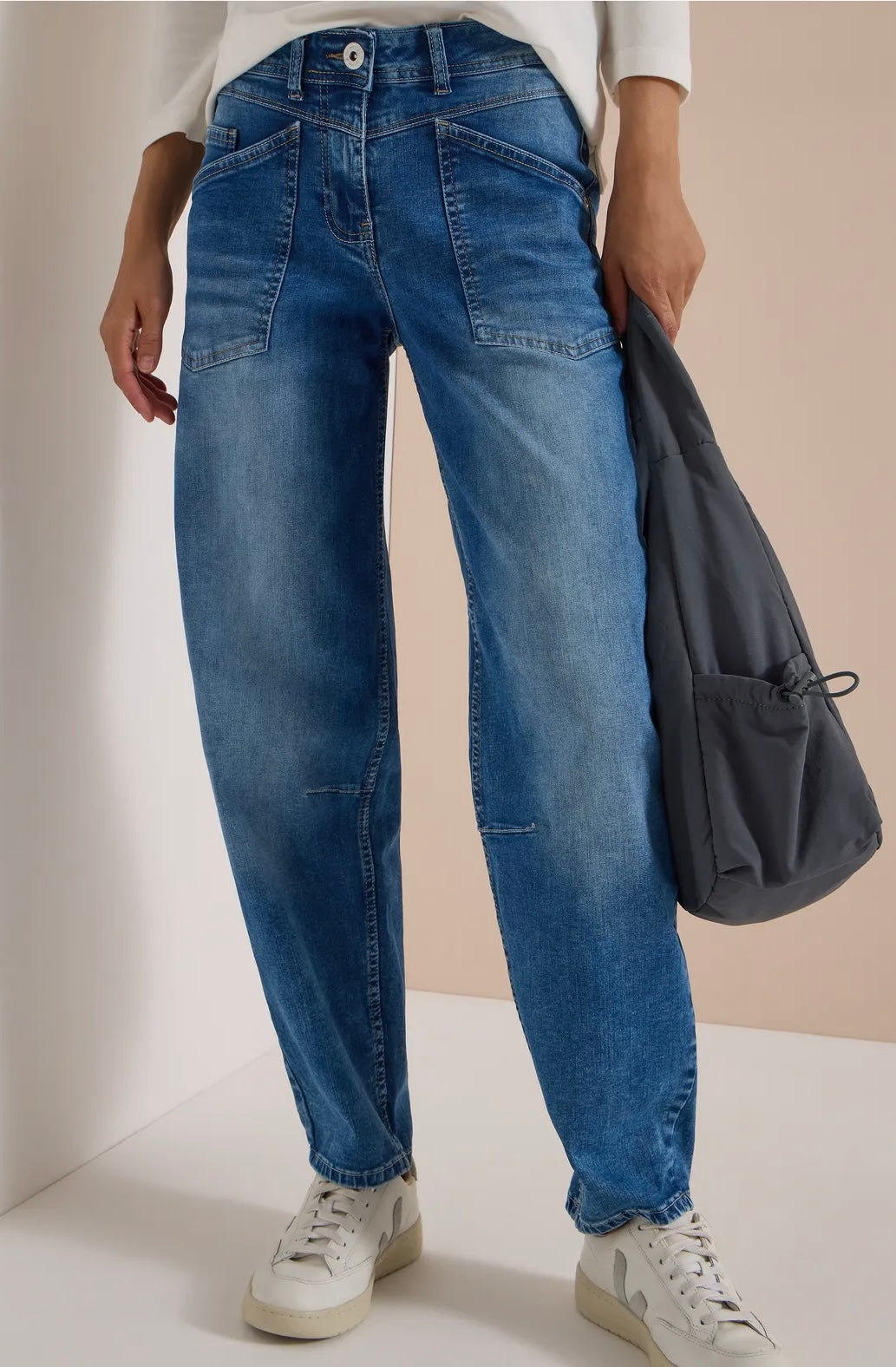 Scarlett barrel Medium Blue Denim