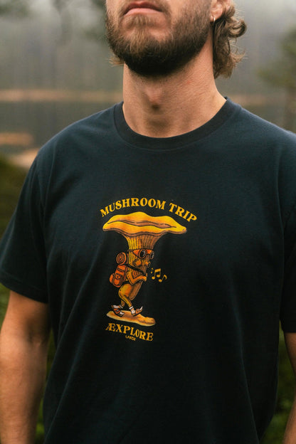 Mushroom Trip T-Shirt Blå