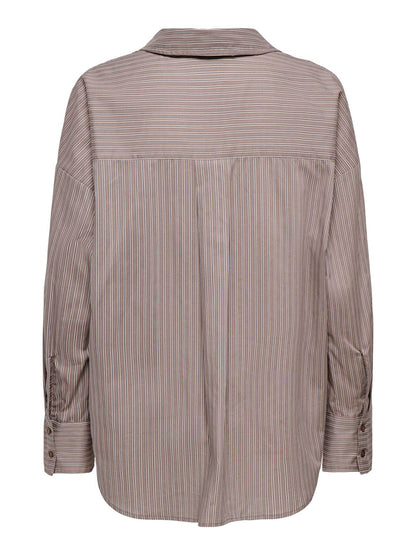 Onloregon Nano Ls Shirt Wvn Beige