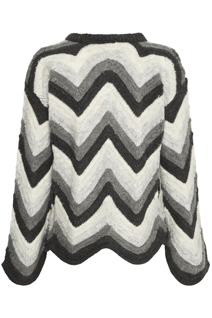 Sbbidiga Knit Cardigan Grey Melange
