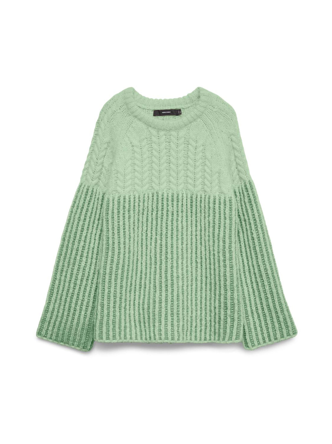 Vmerika Ls O-Neck Long Pullover Exp Grønn