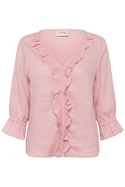 Crbellis Frill Blouse Rosa