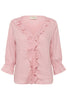 Crbellis Frill Blouse Rosa