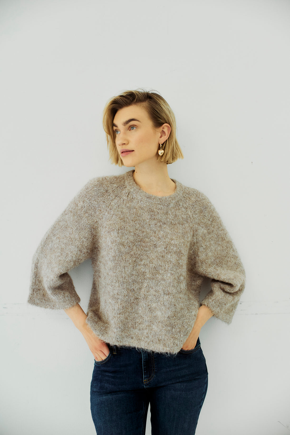 Fqgrslulu-Pullover Beige