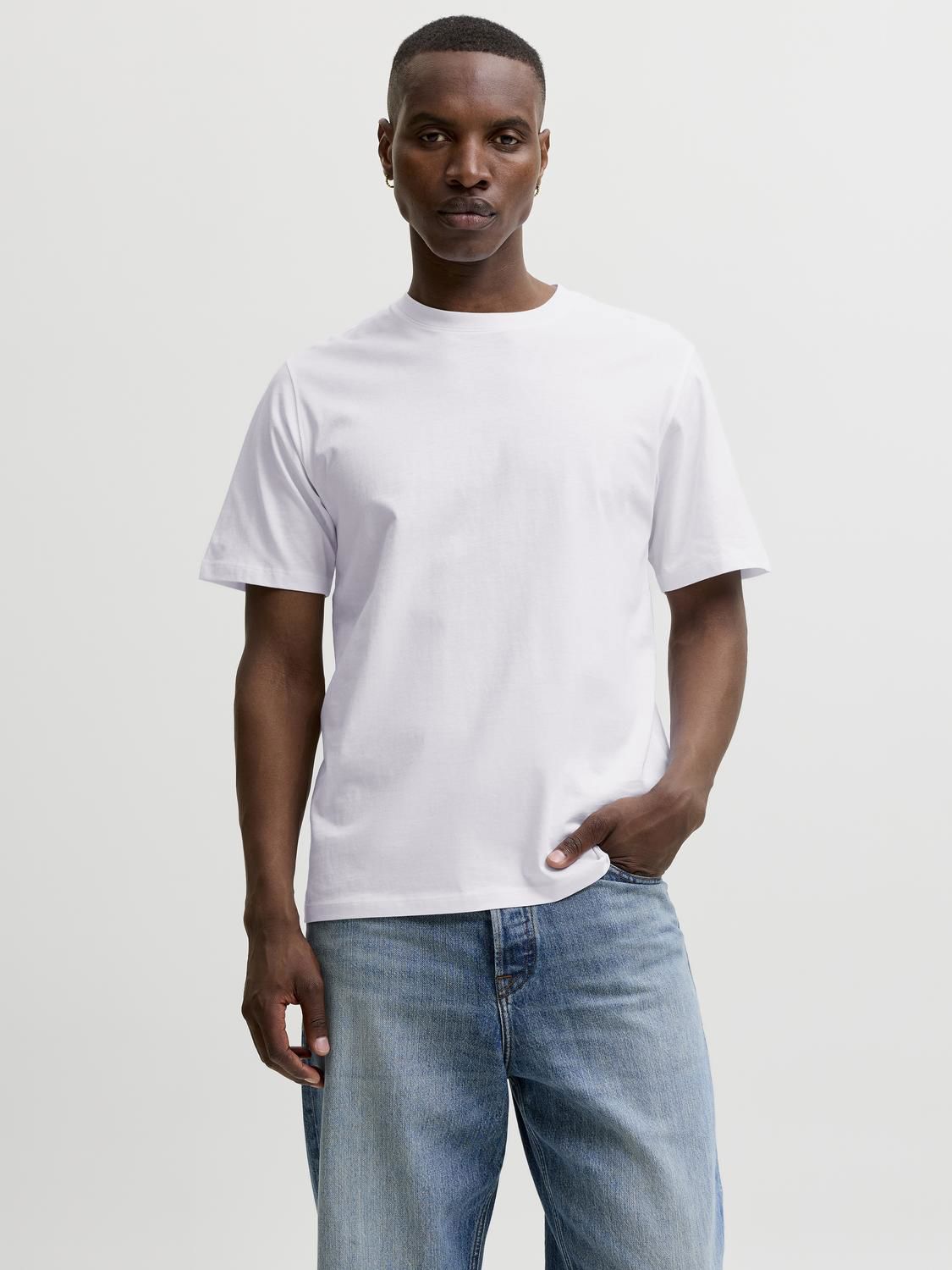 Jororganic Basic Tee Ss O-Neck Noos Hvit