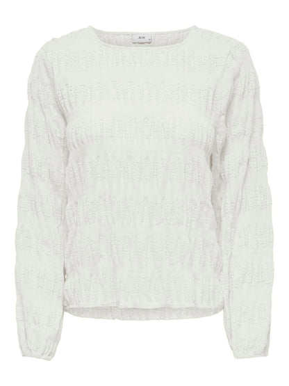 Jdysally L/s Top Jrs Hvit