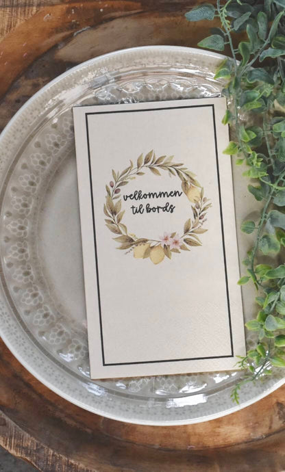 SERVIETT Buffet SITRONKRANS