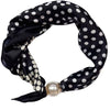 SCARF SMALL DOTS&PEARL Svart