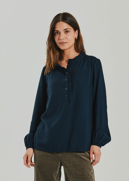 Fqmagda-Blouse Blå