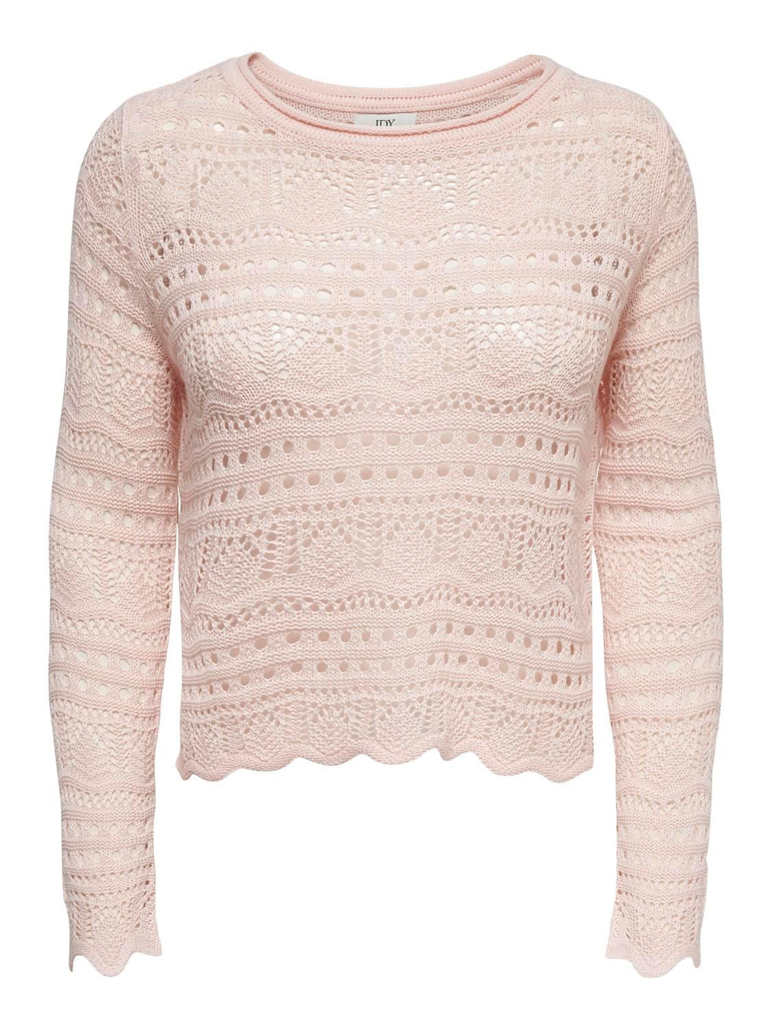 Jdysun Lay L/s Boatneck Pullov. Knt Noos Rosa