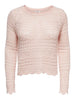 Jdysun Lay L/s Boatneck Pullov. Knt Noos Rosa