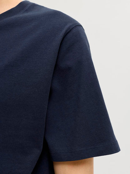 Jororganic Basic Tee Ss O-Neck Noos Blå