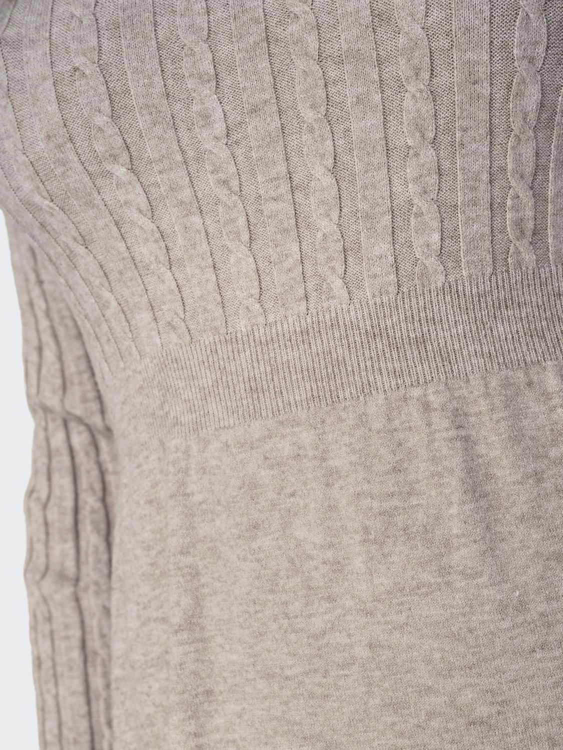 Onlfia Ls Cable Dress Knt Noos Brun